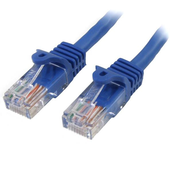 StarTech.com 1m Blue Snagless Cat5e Patch Cable - ONE CLICK SUPPLIES