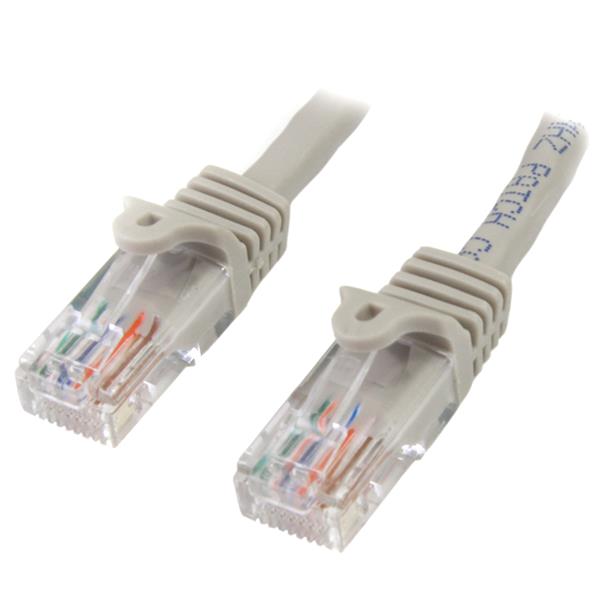 StarTech.com 1m Grey Snagless Cat5e Patch Cable - ONE CLICK SUPPLIES