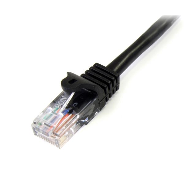 StarTech.com 10m Black Snagless Cat5e Patch Cable - ONE CLICK SUPPLIES