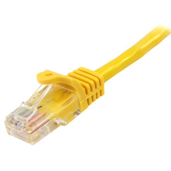 StarTech.com 10m Yellow Snagless Cat5e Patch Cable - ONE CLICK SUPPLIES