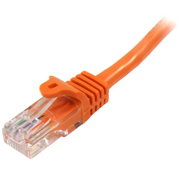 StarTech.com 3m Orange Snagless Cat5e Patch Cable - ONE CLICK SUPPLIES