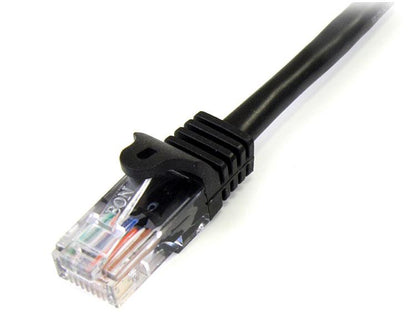 StarTech.com 5m Black Snagless Cat5e UTP Patch Cable - ONE CLICK SUPPLIES