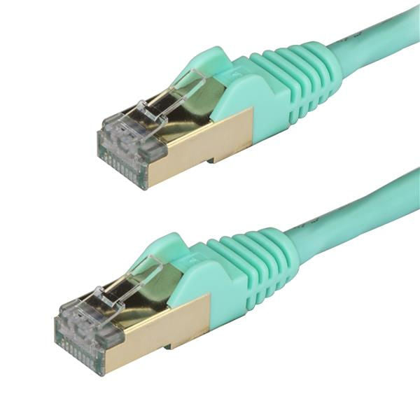 StarTech.com 1m Aqua Cat6a Ethernet Cable STP - ONE CLICK SUPPLIES