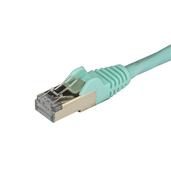 StarTech.com 1m Aqua Cat6a Ethernet Cable STP - ONE CLICK SUPPLIES