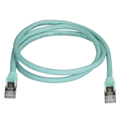 StarTech.com 1m Aqua Cat6a Ethernet Cable STP - ONE CLICK SUPPLIES