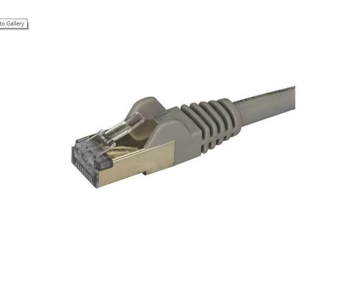 StarTech.com 2m Grey Cat6a Ethernet STP Cable - ONE CLICK SUPPLIES