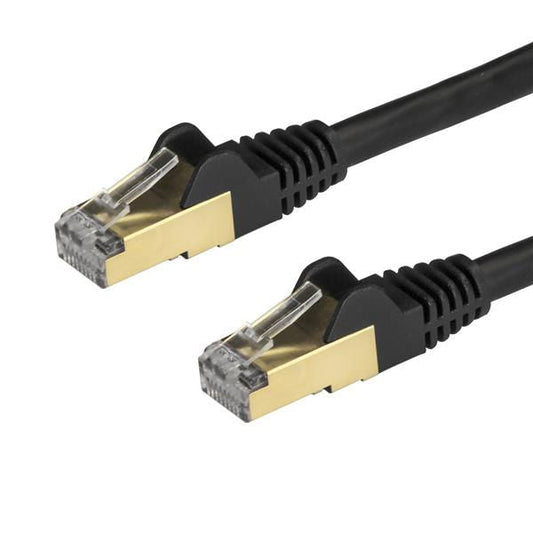 StarTech.com 3m Black Cat6a Ethernet STP Cable - ONE CLICK SUPPLIES