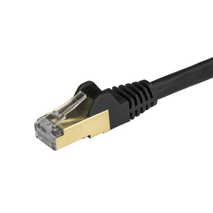 StarTech.com 0.5m Black Cat6a Ethernet STP Cable - ONE CLICK SUPPLIES