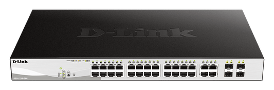 D-Link DGS-1210-28MP Managed L2 Gigabit Power over Ethernet 1U Network Switch - ONE CLICK SUPPLIES