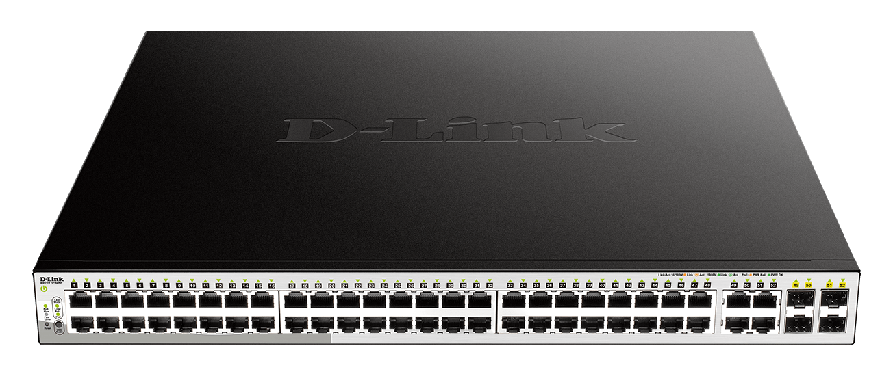 D-Link DGS-1210-52MP Managed L2 Gigabit Ethernet Network Switch - ONE CLICK SUPPLIES