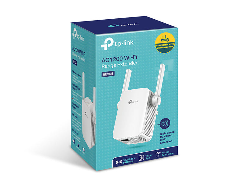 AC1200 Dual Band Wifi Range Extender - ONE CLICK SUPPLIES