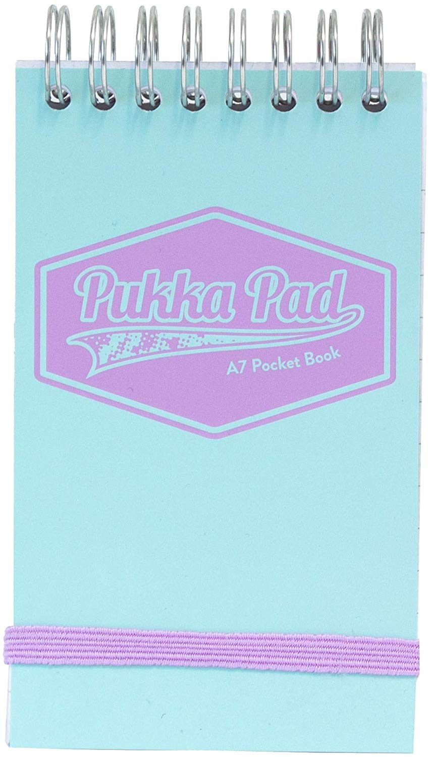 Pukka A7 Wirebound Card Cover Pocket Notebook Ruled 100 Pages Pastel Blue/Pink/Mint (Pack 6) - 8903-PST - ONE CLICK SUPPLIES