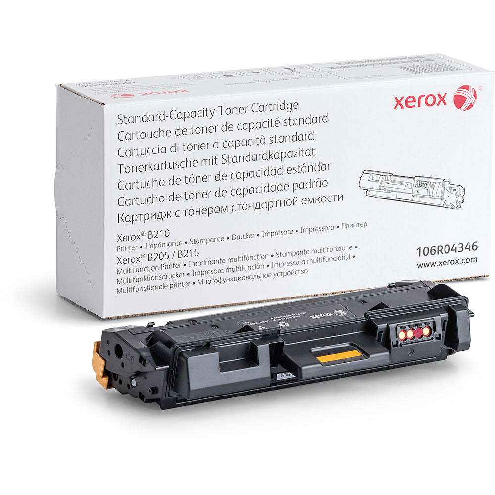 Xerox Black Standard Capacity Toner Cartridge 1.5k pages for B205 / B210/ B215 - 106R04346 - ONE CLICK SUPPLIES