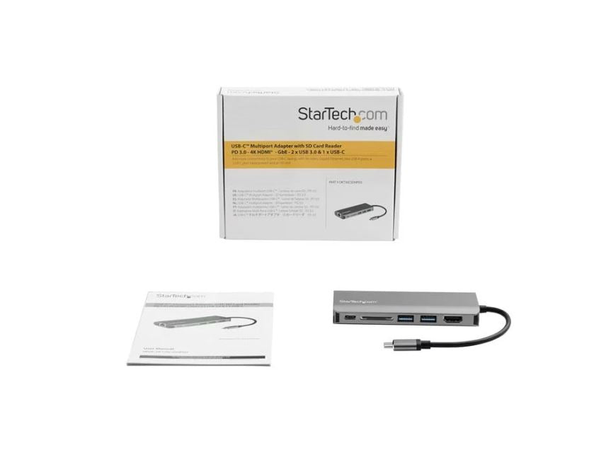 StarTech.com USB C Multiport Adapter SD HDMI PD 3.0 - ONE CLICK SUPPLIES