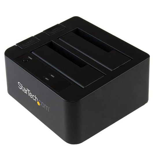 StarTech.com USB3.1 DualBay Dock 2.5 3.5 SATA SSD HDD - ONE CLICK SUPPLIES