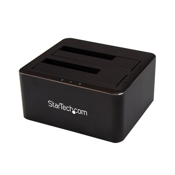 StarTech.com Dual Bay SATA HDD SSD Dock 2.5in 3.5in - ONE CLICK SUPPLIES