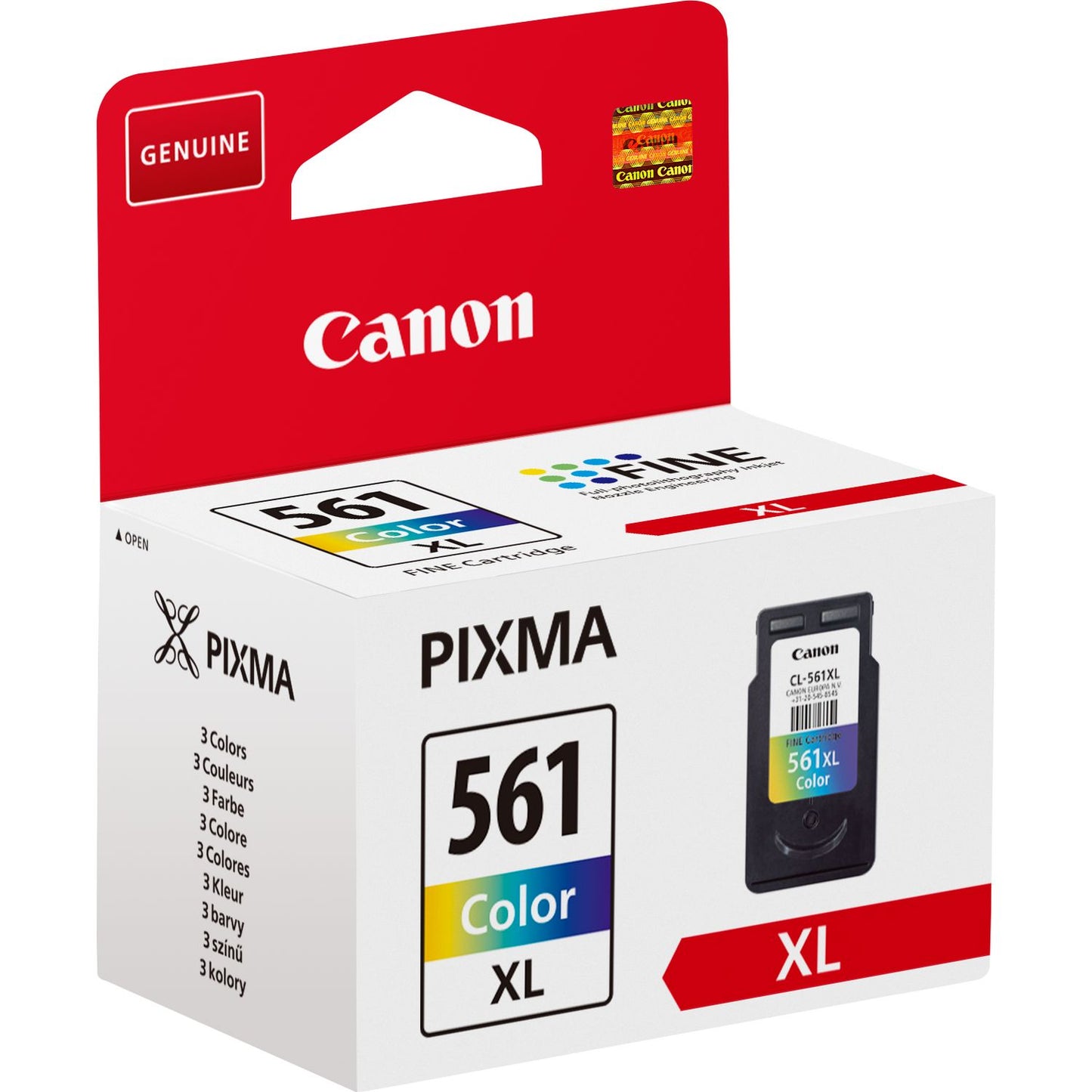 Canon CL561XL Cyan Magenta Yellow High Yield Ink Cartridge 12ml - 3730C001 - ONE CLICK SUPPLIES