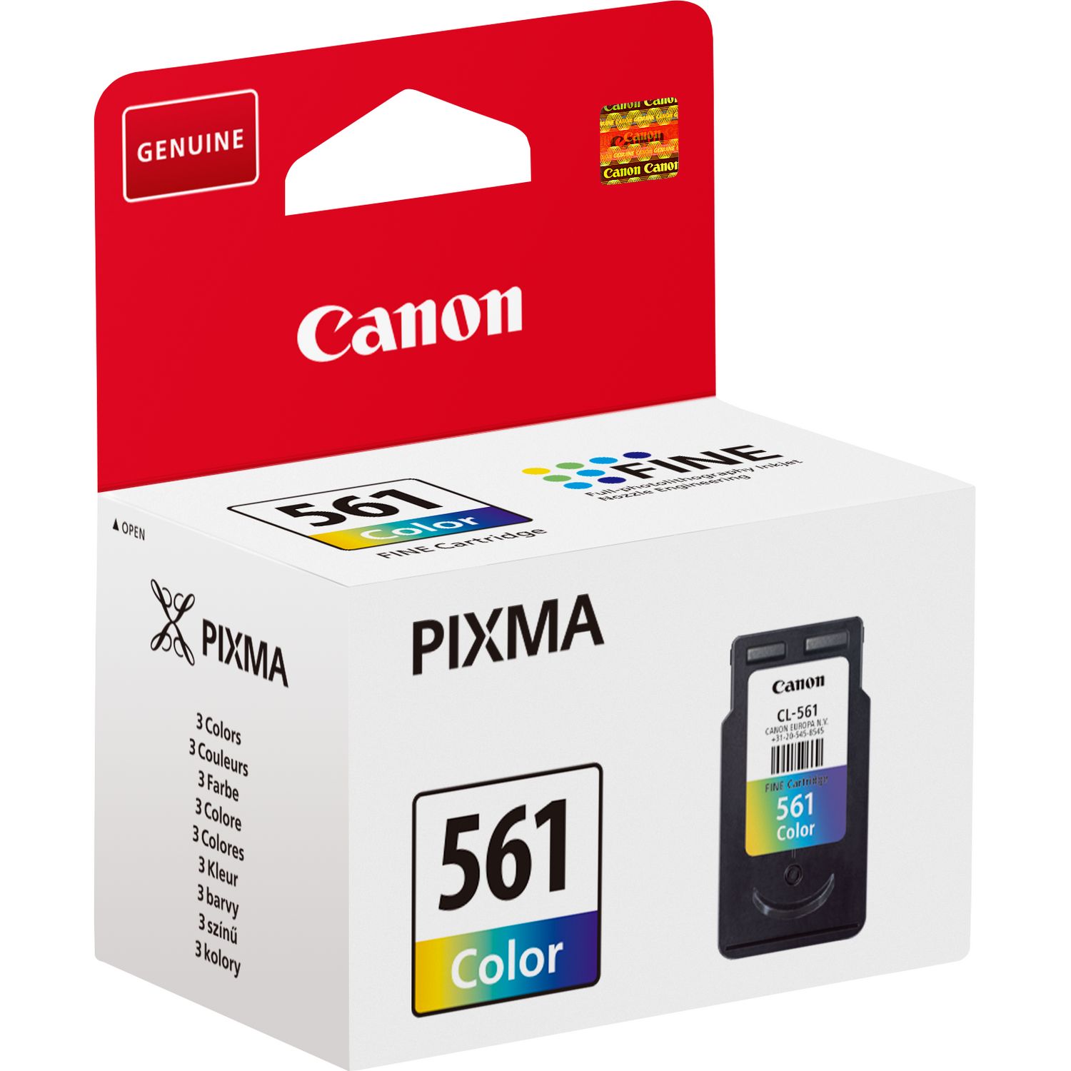 Canon CL561 Cyan Magenta Yellow Standard Capacity Ink Cartridge 8ml - 3731C001 - ONE CLICK SUPPLIES