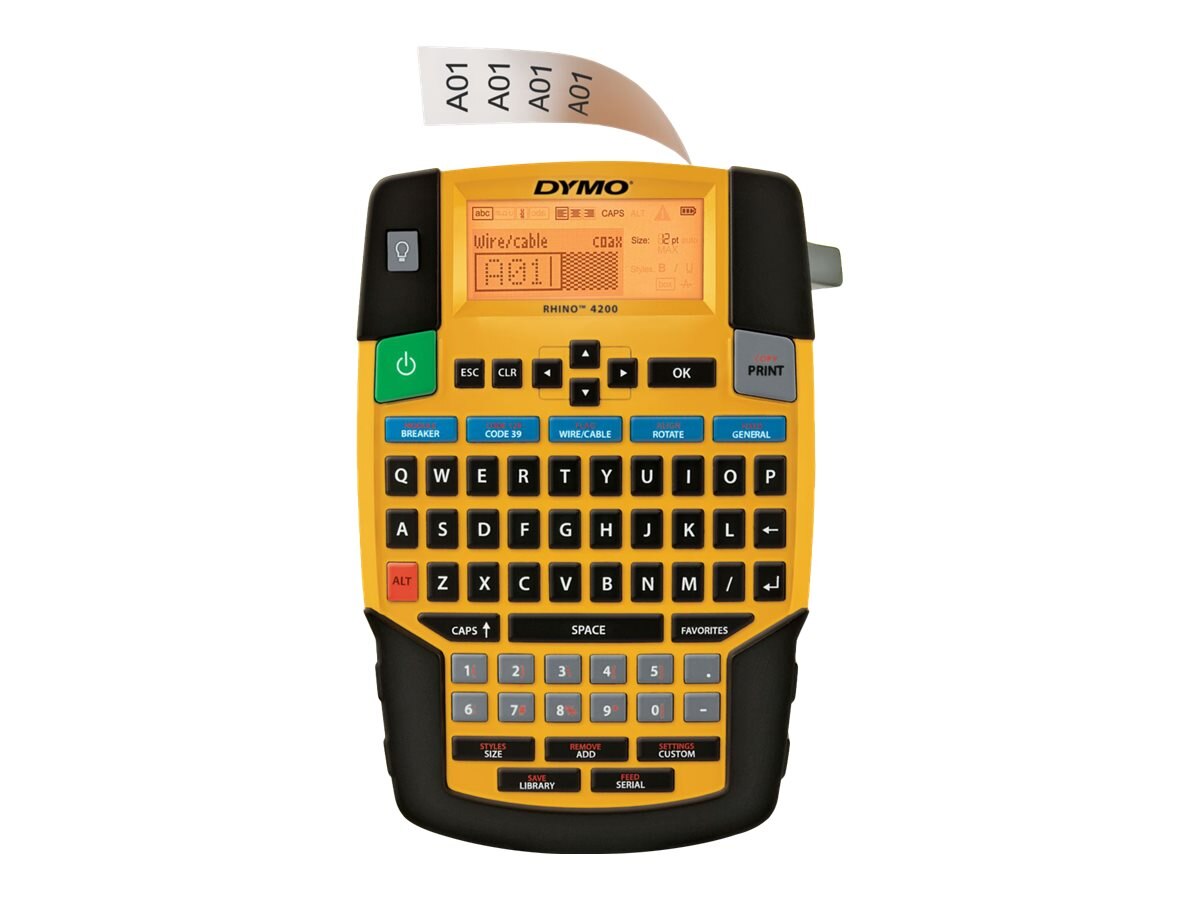 Dymo Rhino 4200 Label Printer With QWERTY (UK) Keyboard 1801611 - ONE CLICK SUPPLIES