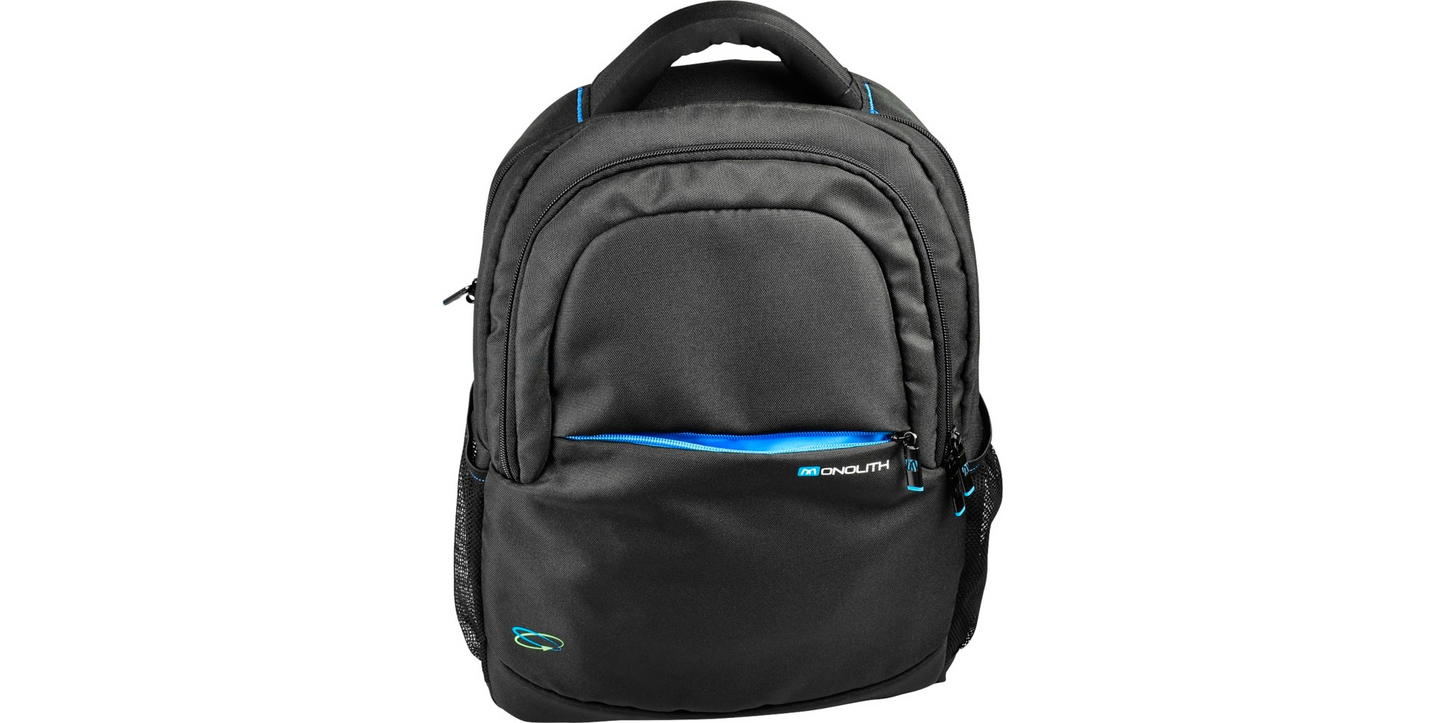 Monolith Blue Line Laptop Backpack for Laptops up to 15.6 inch Black/Blue 2000003312 - ONE CLICK SUPPLIES