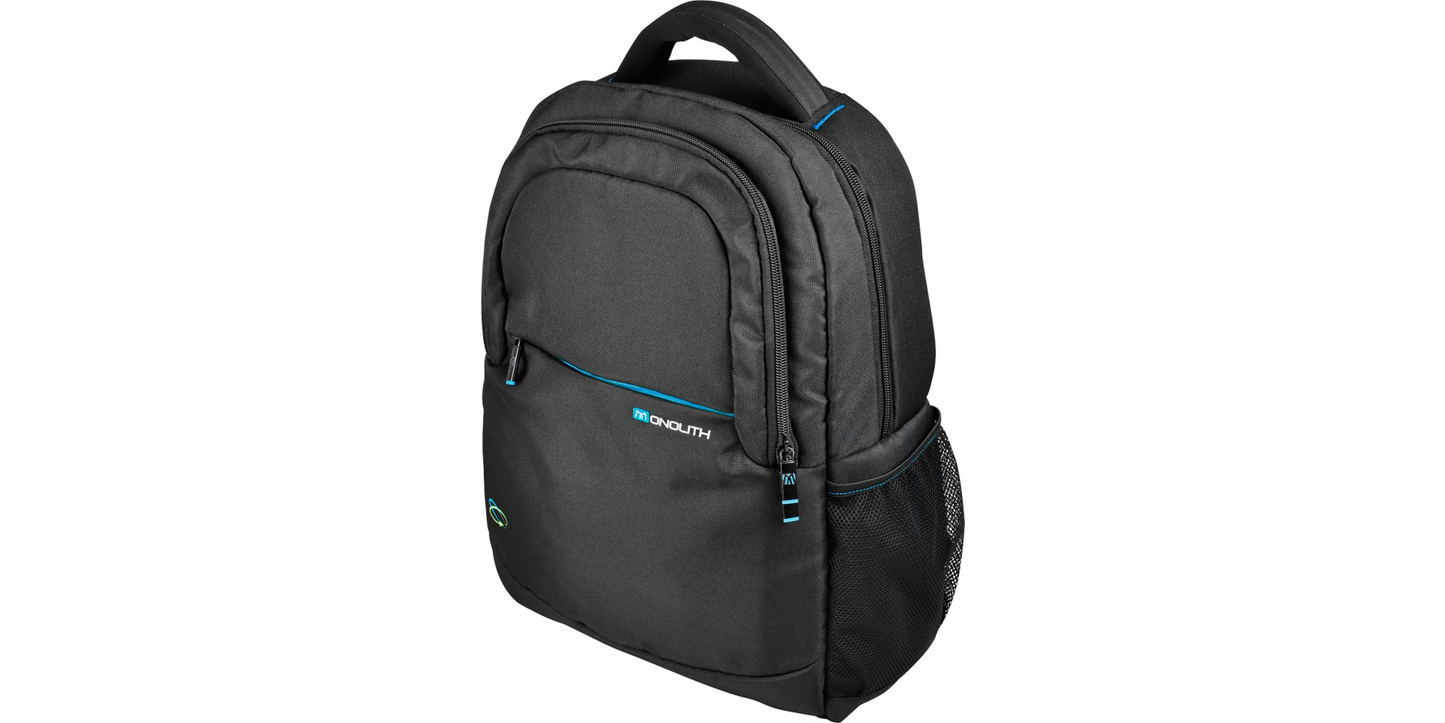 Monolith Blue Line Laptop Backpack for Laptops up to 15.6 inch Black/Blue 2000003312 - ONE CLICK SUPPLIES