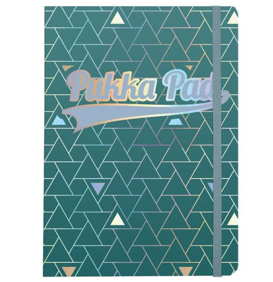 Pukka Pad Glee A5 Casebound Card Cover Journal Ruled 96 Pages Green (Pack 3) - 8686-GLE - ONE CLICK SUPPLIES