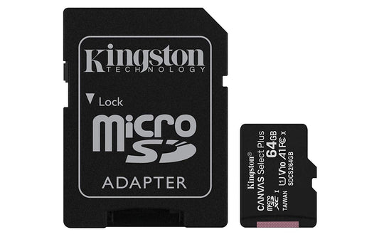 64GB CS Plus C10 MicroSDHC and Adapter - ONE CLICK SUPPLIES