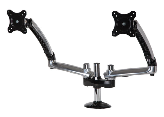 12 to 30in DualMonitor Desktop Arm Mount - ONE CLICK SUPPLIES