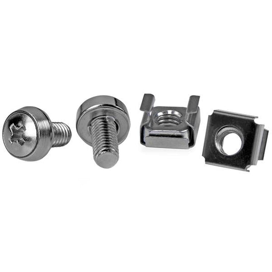 StarTech.com 50 Pkg M6 Mounting Screws and Cage Nuts - ONE CLICK SUPPLIES