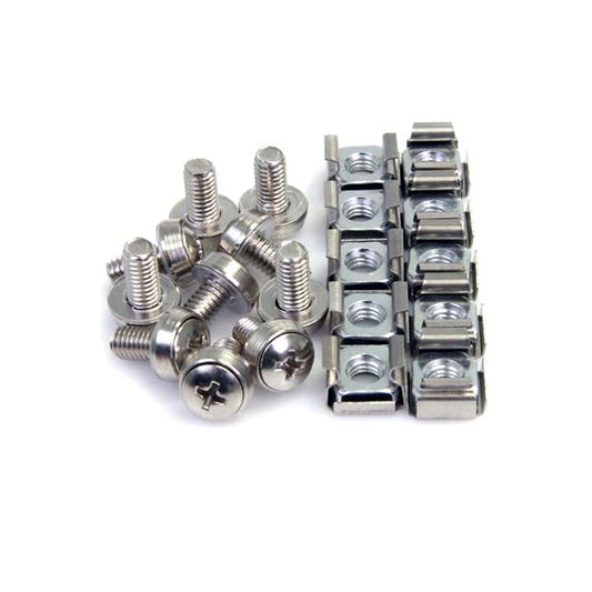 StarTech.com 100x M6 Mounting Screws and Cage Nuts - ONE CLICK SUPPLIES