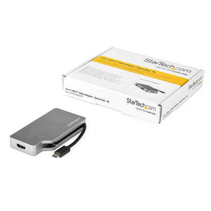 StarTech.com 4in1 USBC Multiport Video Adapter 4K - ONE CLICK SUPPLIES