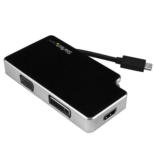 StarTech.com 3in1 USBC to VGA DVI or HDMI Adapter - ONE CLICK SUPPLIES