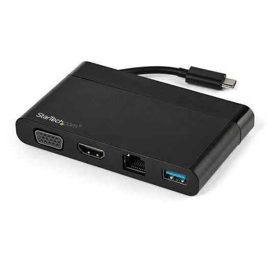 StarTech.com USB C Adapter HDMI and VGA 1xA GbE - ONE CLICK SUPPLIES