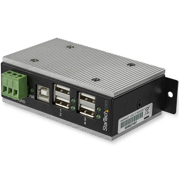 StarTech.com 4 Port Ind USB2 Hub ESD 350W Protection - ONE CLICK SUPPLIES