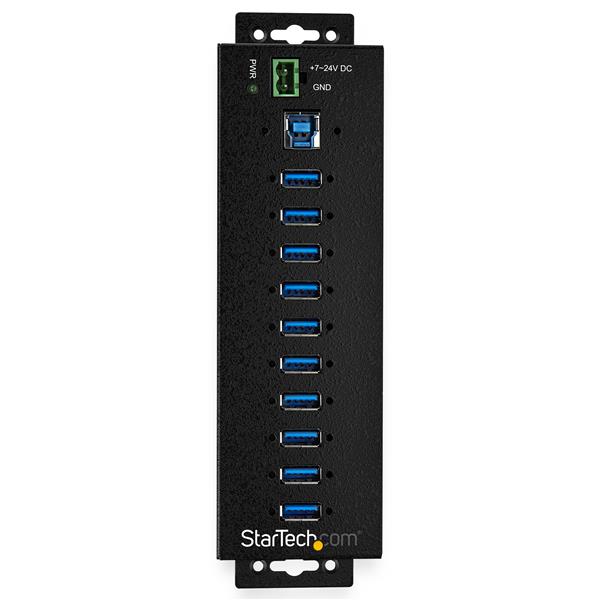 StarTech.com 10 Port USB3 Ind Hub with Power Adapter - ONE CLICK SUPPLIES