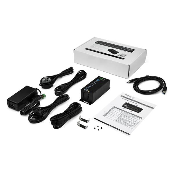 StarTech.com 7 Port Ind USB3.0 Hub with Power Adapter - ONE CLICK SUPPLIES