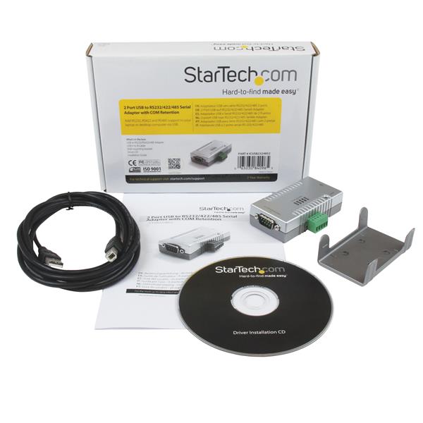 StarTech.com 2 Port USB to RS232 RS422 RS485 Adapter - ONE CLICK SUPPLIES