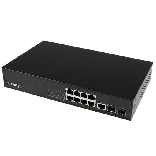 StarTech.com 10 Port L2 GbE Switch 2 Open SFP Slots - ONE CLICK SUPPLIES