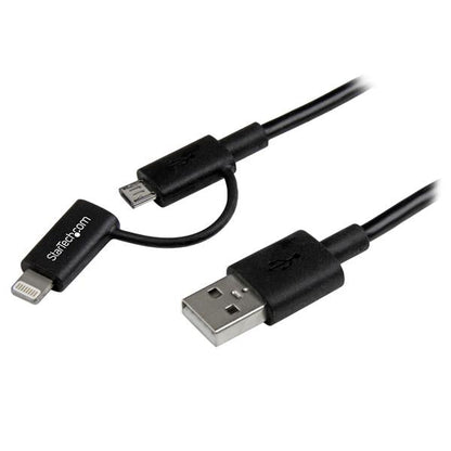 StarTech.com 1m Apple Lightning or Micro USB to USB - ONE CLICK SUPPLIES