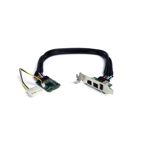 StarTech.com 3 PT 2b 1a 1394 Mini PCIe FireWire Card - ONE CLICK SUPPLIES