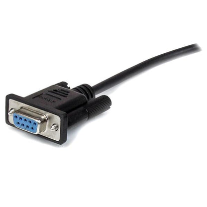 StarTech.com 0.5m Black DB9 RS232 Serial Cable MF - ONE CLICK SUPPLIES