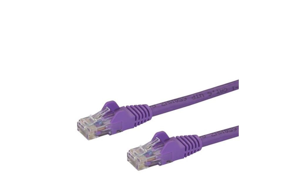 StarTech.com 100ft Purple Snagless Cat6 UTP Cable - ONE CLICK SUPPLIES