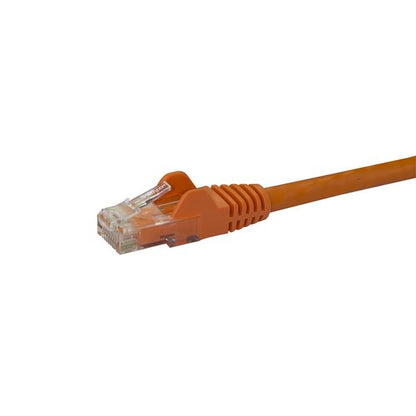 StarTech.com 0.5m Orange Snagless Cat6 Patch Cable - ONE CLICK SUPPLIES