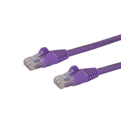 StarTech.com 0.5m Purple Snagless Cat6 Patch Cable - ONE CLICK SUPPLIES