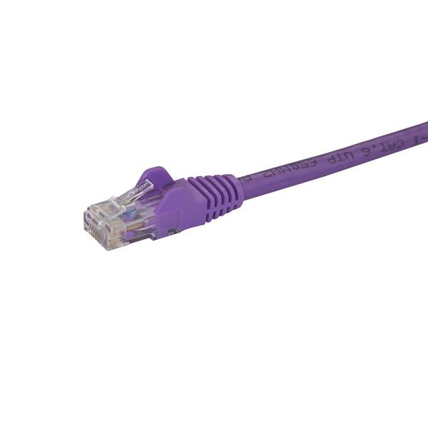 StarTech.com 0.5m Purple Snagless Cat6 Patch Cable - ONE CLICK SUPPLIES