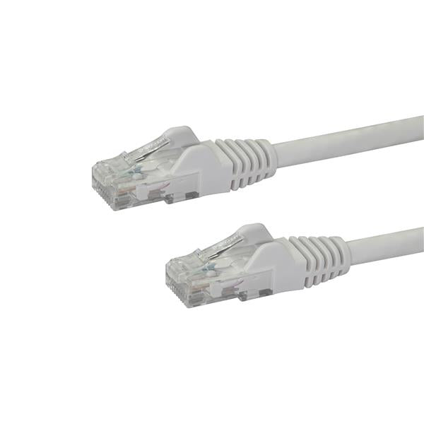 StarTech.com 0.5m White Snagless Cat6 Patch Cable - ONE CLICK SUPPLIES