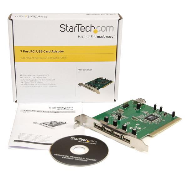 StarTech.com 7 Port PCI USB Card Adapter - ONE CLICK SUPPLIES