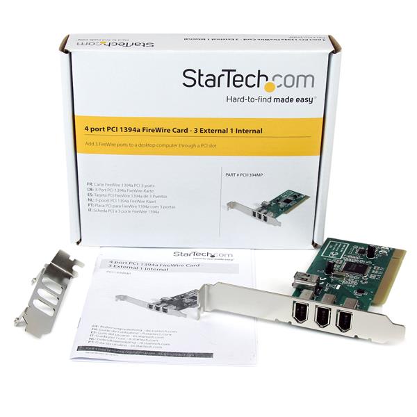 StarTech.com 4 Port PCI 1394a FireWire Adapter Card - ONE CLICK SUPPLIES