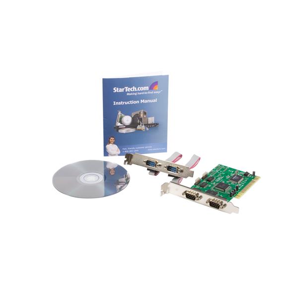 StarTech.com 4 Port PCI 16550 Serial Adapter Card - ONE CLICK SUPPLIES