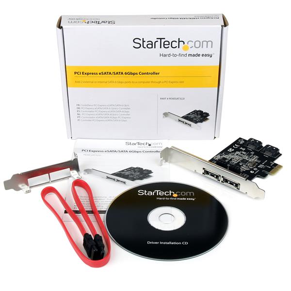 StarTech.com 2 Port PCIe SATA eSATA Controller Card - ONE CLICK SUPPLIES